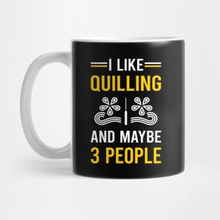 3 People Quilling Mug